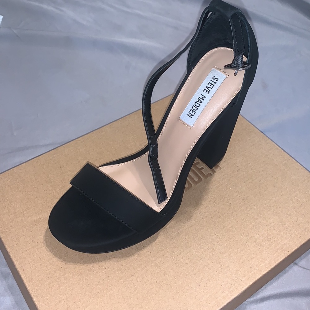 Brand new black Steve Madden heels, Size 8